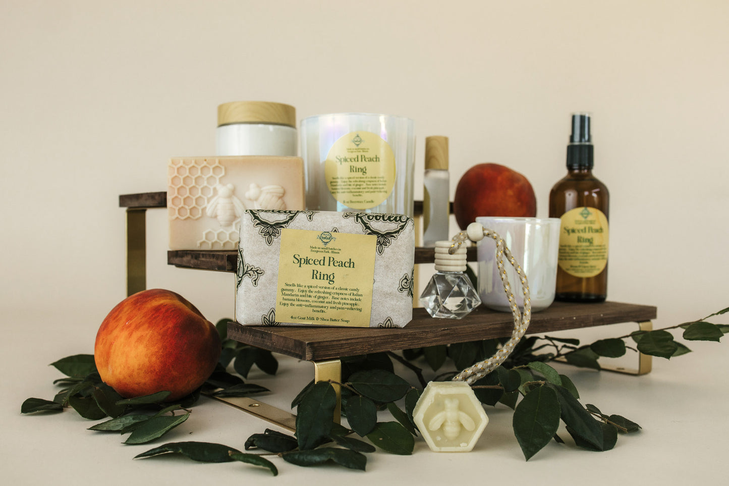2.5oz Spiced Peach Ring Candle