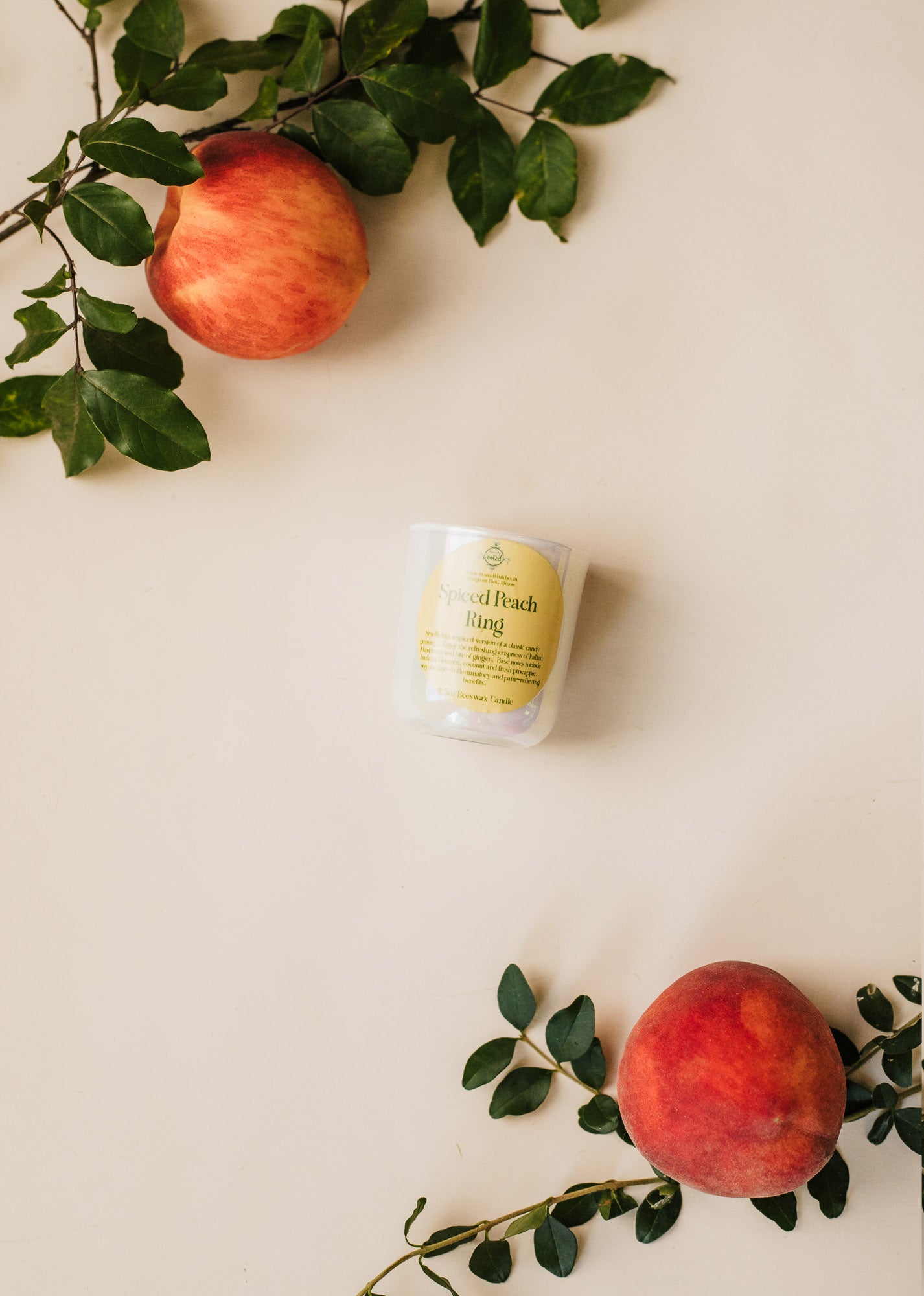 2.5oz Spiced Peach Ring Candle