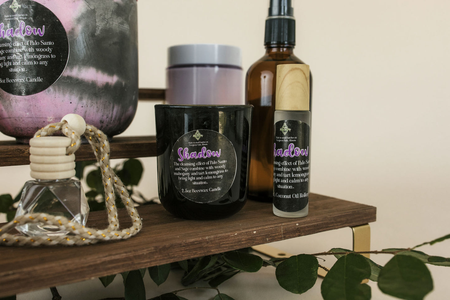 Shadow 2.5oz Beeswax Candle